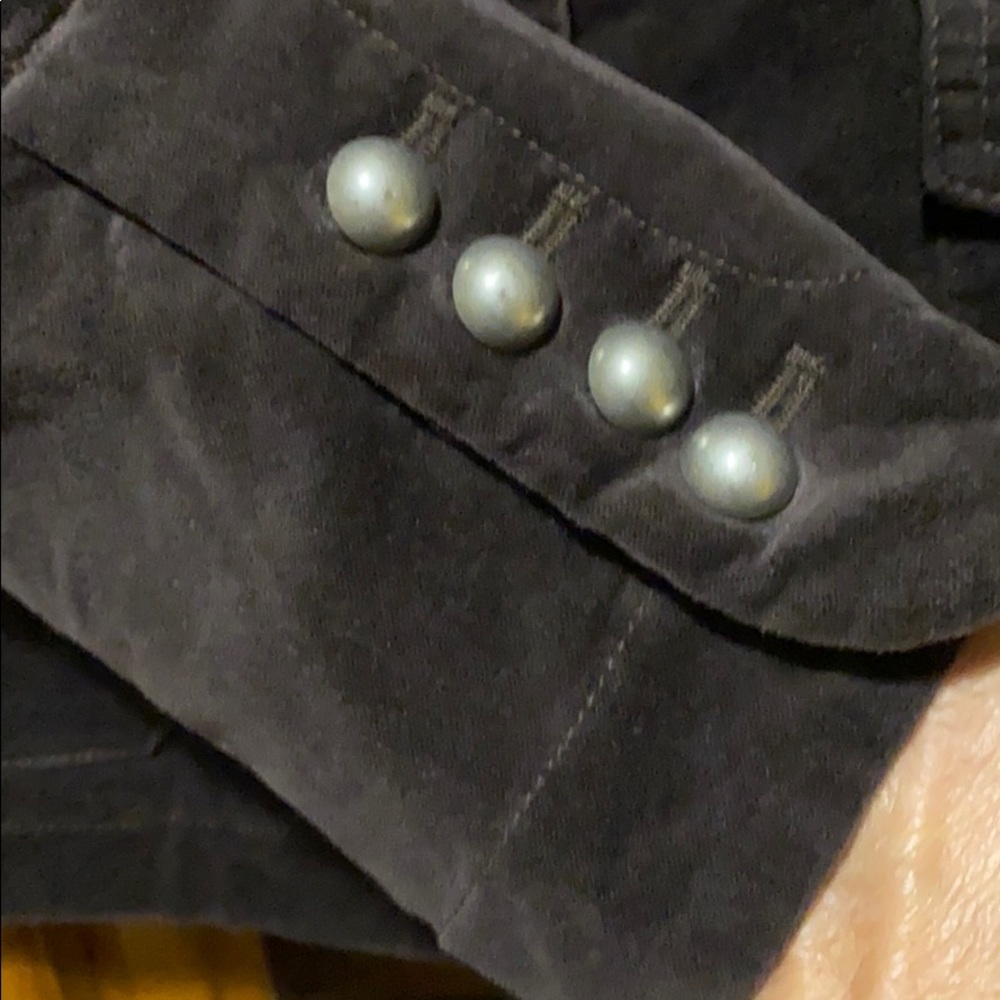 Mossimo Brown Velvet Button Down Jacket - image 4